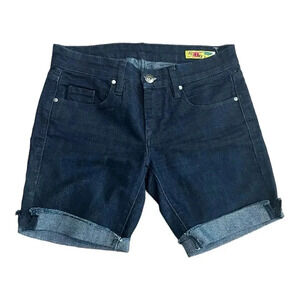 Blank NYC Blue Denim Cuffed Shorts 25